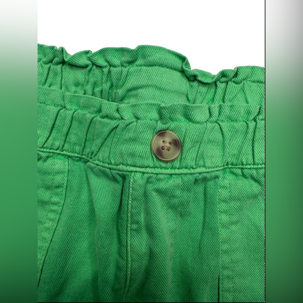 Girls Shorts Elastic Waist Band Kids Size Xl Summer Vibe Green - Picture 7 of 11